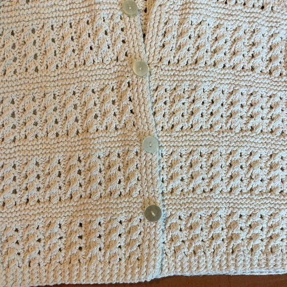 Vintage Hand Knit Chunky Vest - Picture 2 of 3